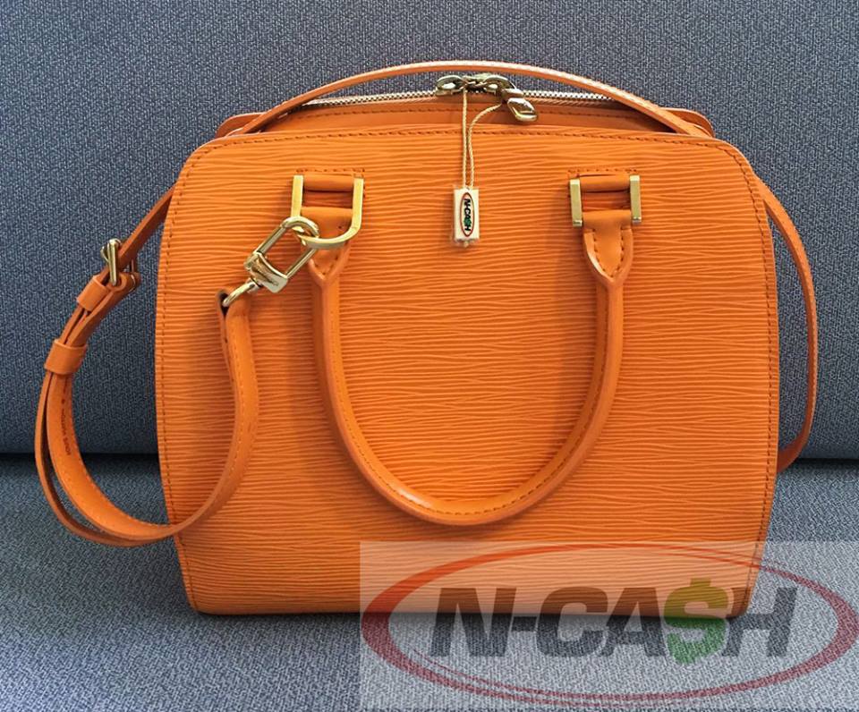Louis Vuitton // Pont Neuf Epi Leather PM Handbag // Yellow // Pre