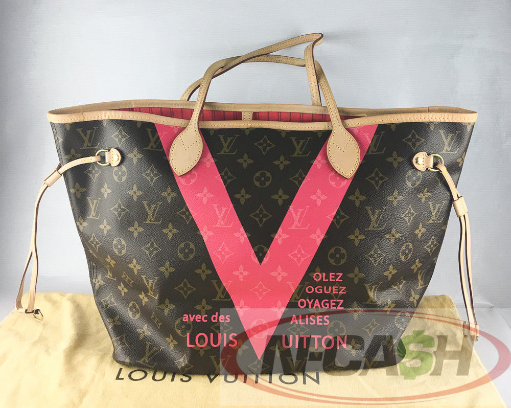 Louis Vuitton Neverfull MM Grenade Pink V Limited Edition - SOLD
