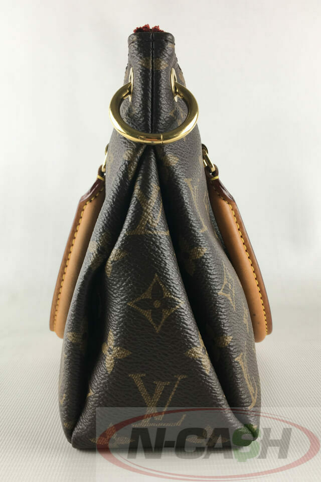 Sac Louis Vuitton Pallas PM en toile monogram et cuir cerise