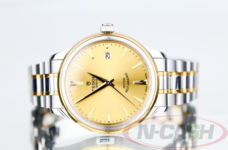 Tudor Style 38 Steel Gold N Cash