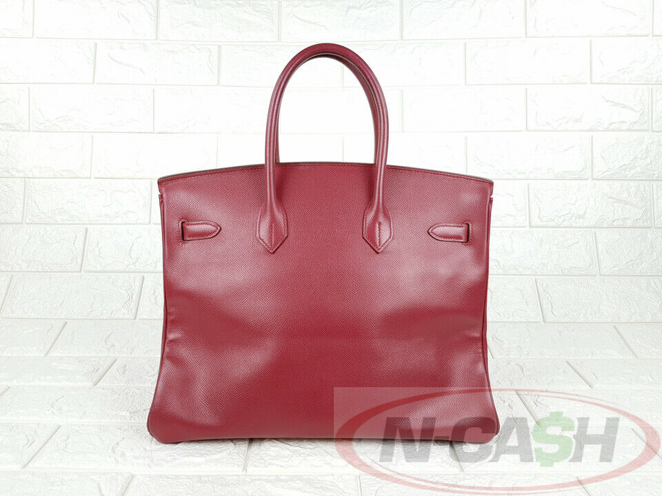 Hermes Rouge Casaque Epsom Birkin 35 GHW Hermes