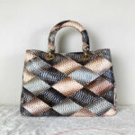 Christian Dior Snakeskin Patchwork Diorissimo Bag_pawnshop1