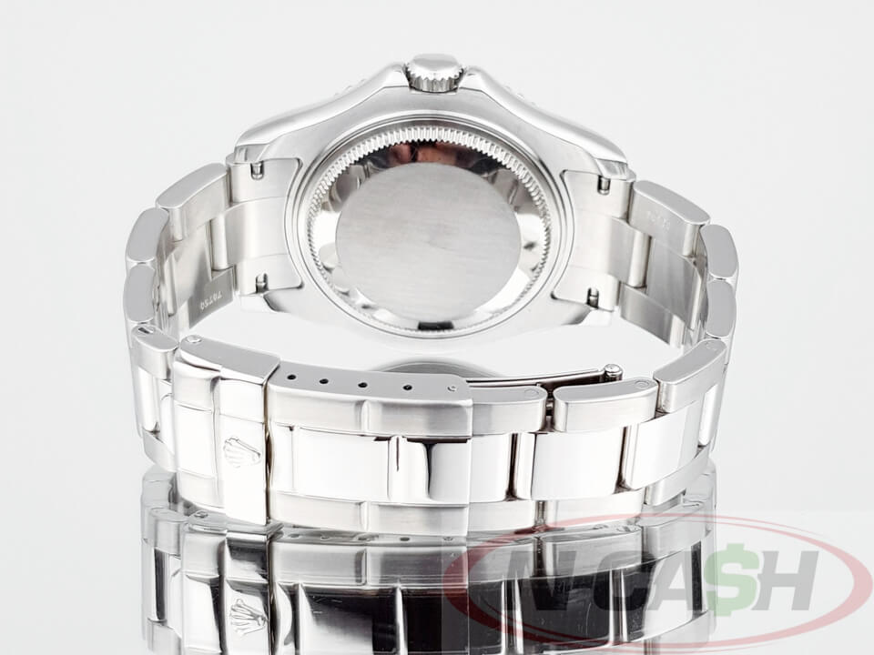 Rolex Oyster Perpetual YachtMaster Platinum Bezel 35mm REF:168622