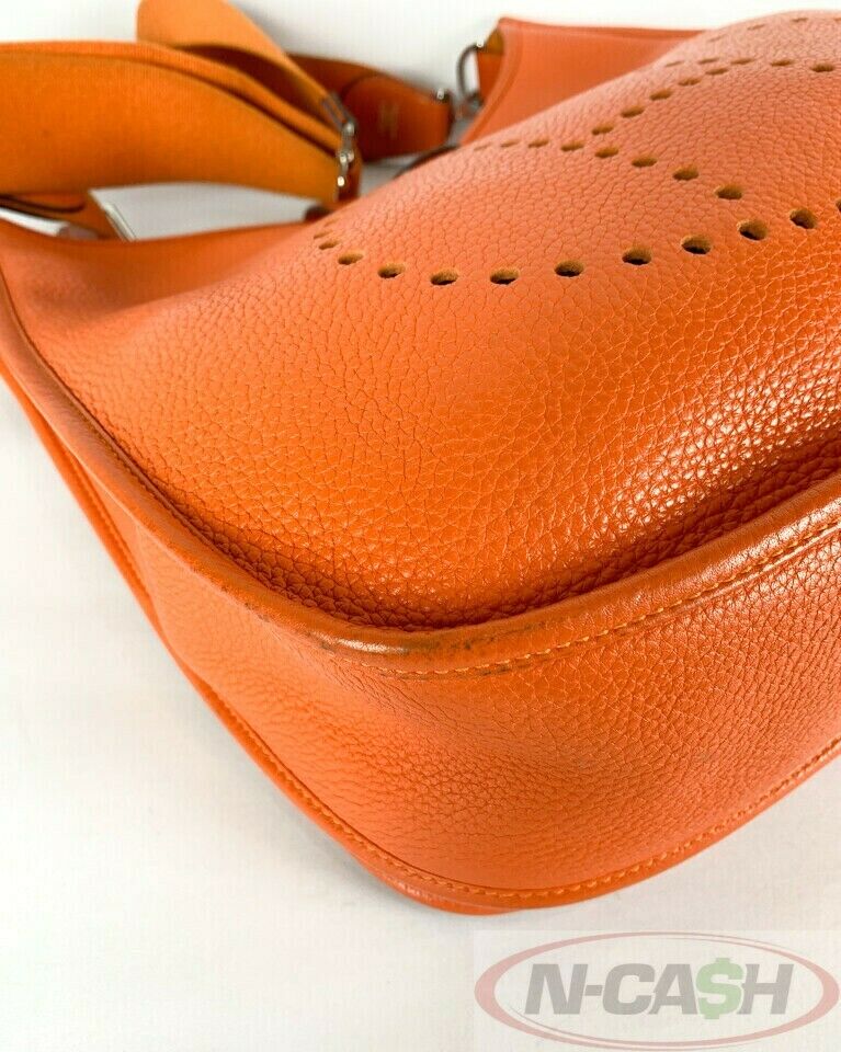 Hermes Evelyne Orange Clemence Leather