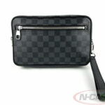 LOUIS VUITTON Damier Graphite Kasai Clutch Bag_pawnshop1