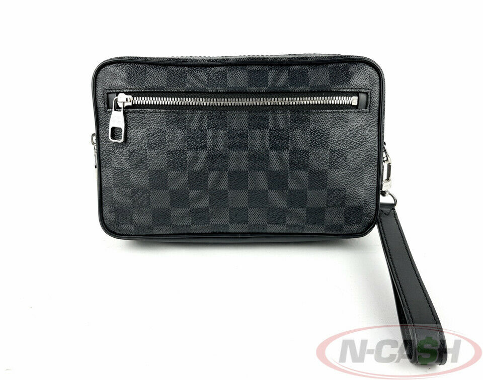 LOUIS VUITTON KASAI CLUTCH IN DAMIER GRAPHITE, Luxury, Bags & Wallets on  Carousell