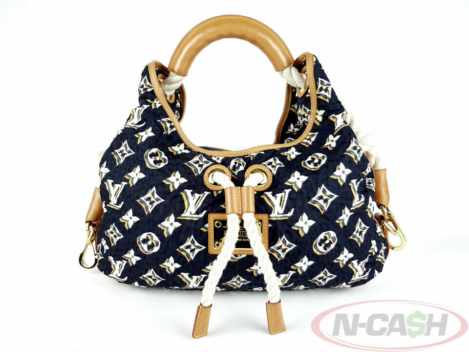 Louis Vuitton Navy Blue Monogram Fabric Limited Edition Bulles PM Bag Louis  Vuitton