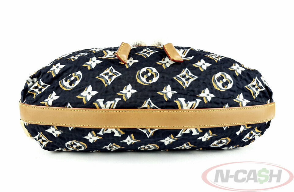Louis Vuitton Limited Edition Navy Nylon Monogram Bulles PM Bag