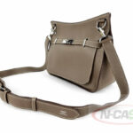 HERMES Jypsiere 28 Etoupe Togo Leather Bag_pawnshop1