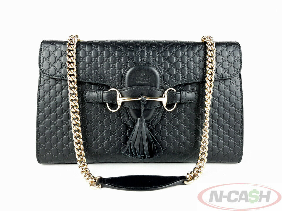 UCCI Black Emily Medium Microguccissima Chain Bag_Pawnshop | N-Cash