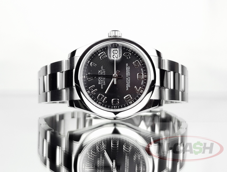 Rolex datejust 31 hot sale black dial