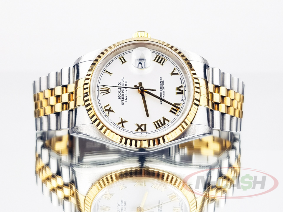 Rolex Men s Datejust 36 Steel and Gold N Cash