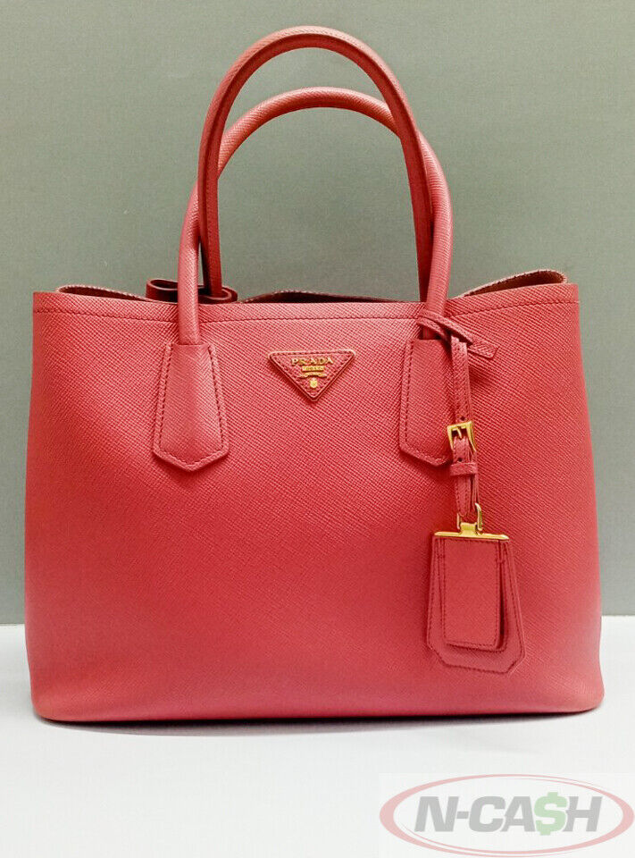 PRADA BN2756 Tamaris Saffiano Double Handle Tote Bag N Cash