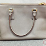 PRADA BN1801 Argilla Double Zip Saffiano Lux Tote_pawnshop1