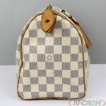 LOUIS VUITTON Speedy 25 Damier Azur Canvas Bag_pawnshop2