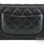 CHANEL Caviar Leather Black WOC Quilted Flap Bag_pawnshop1