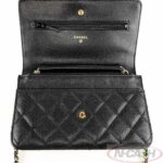 CHANEL Caviar Leather Black WOC Quilted Flap Bag_pawnshop3