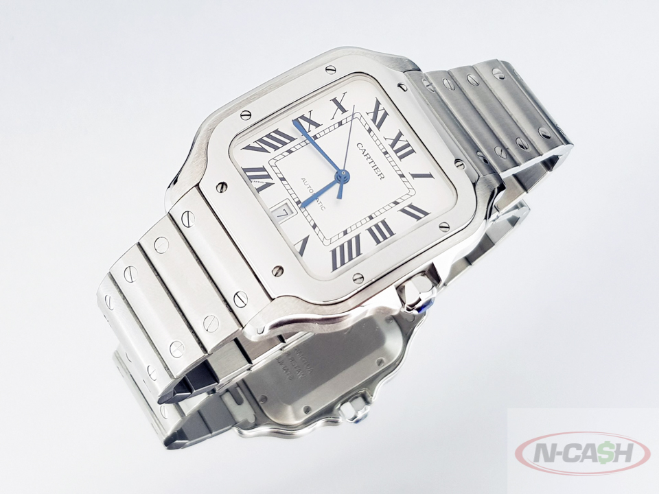 Cartier Santos De Cartier Large Steel N Cash