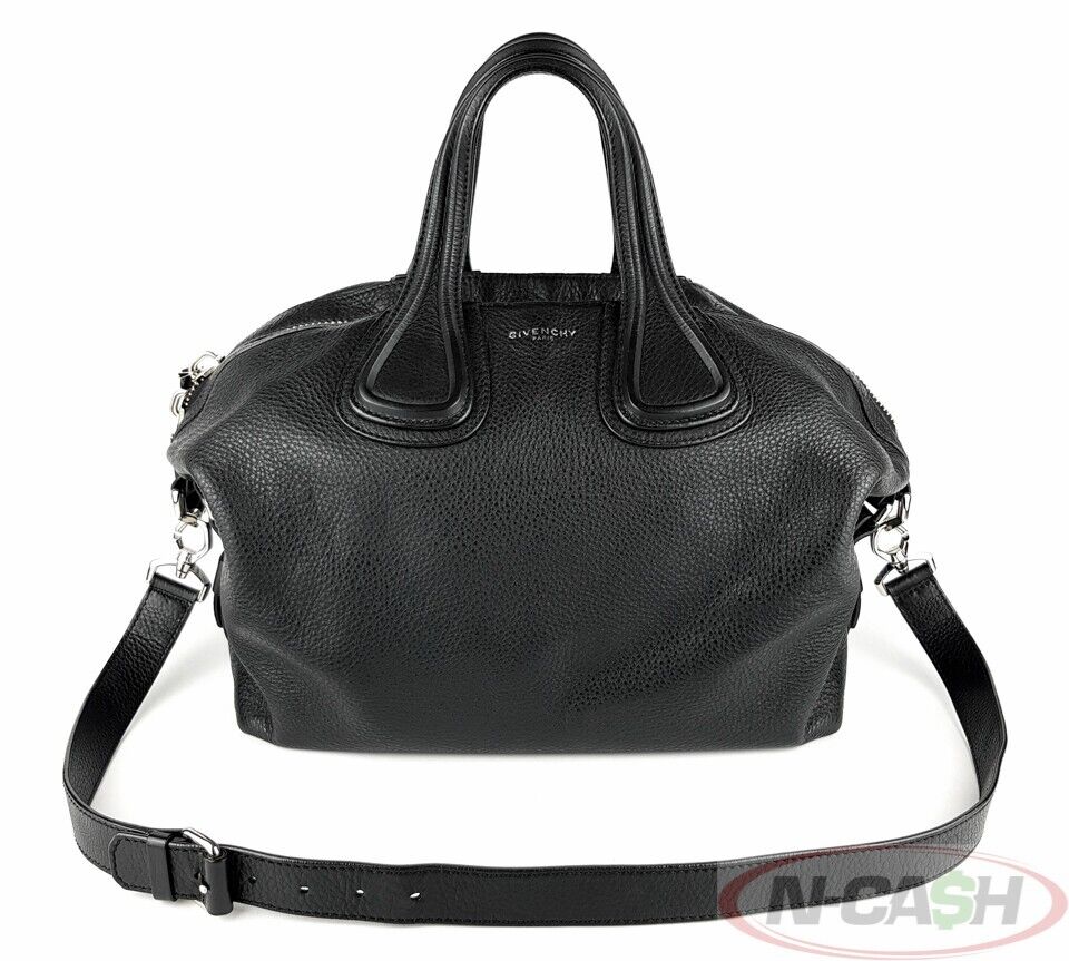 Givenchy Nightingale Medium Black Calf Leather Bag | N-Cash