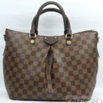 LOUIS VUITTON Siena MM Damier Ebene Canvas Tote Bag_pawnshop1