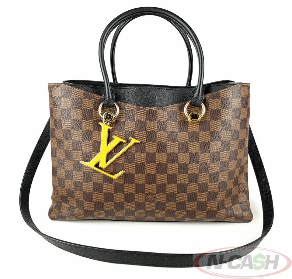 Louis Vuitton Black Damier Ebene Canvas LV Riverside Bag Louis