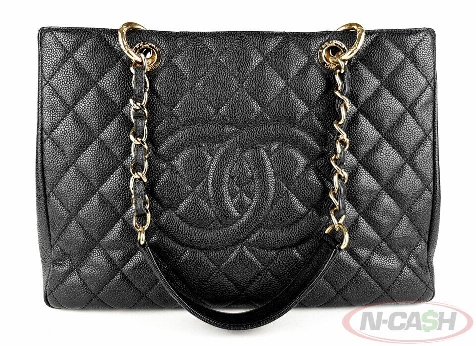 Chanel GST Large Caviar Leather Shopping Tote Bag | N-Cash