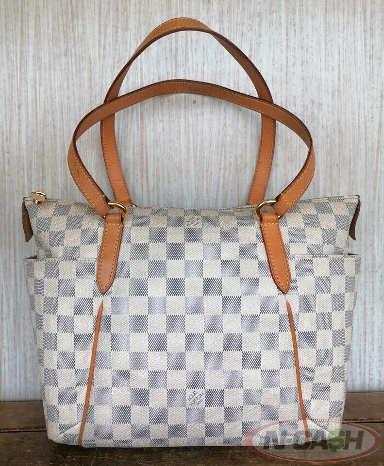 Louis Vuitton Totally Damier Azur Canvas PM Tote Bag N Cash