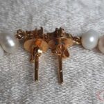 Genuine South Sea Pearls with Diamonds Yellow Gold Dangling Earrings_pawnshop3