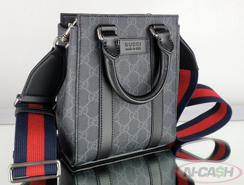 Gucci Mini Black GG Supreme Canvas Tote Bag | N-Cash